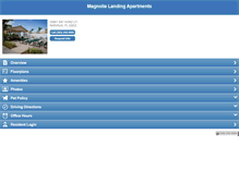 Tablet Screenshot of magnolialandingapartments.com